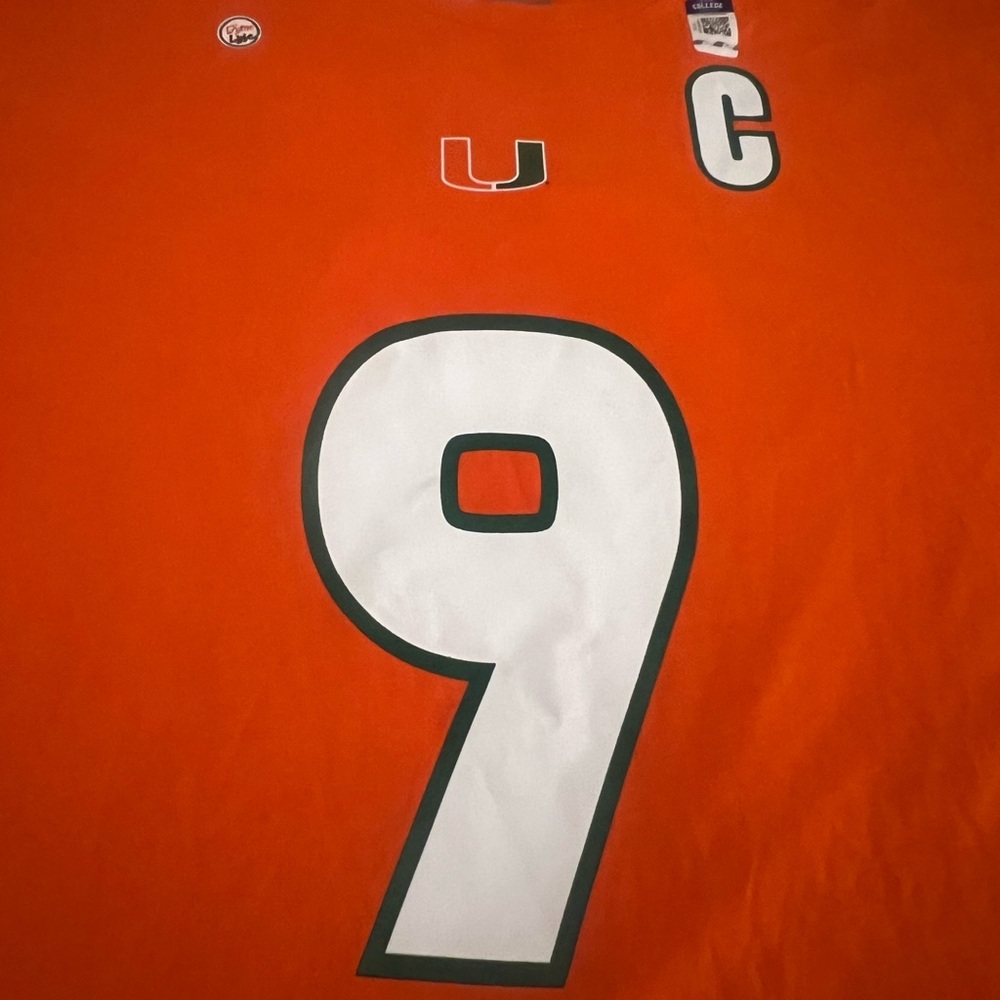 Miami Hurricanes NCAA Football Dyme Lyfe t-shirt jersey New - Picture 2 of 7